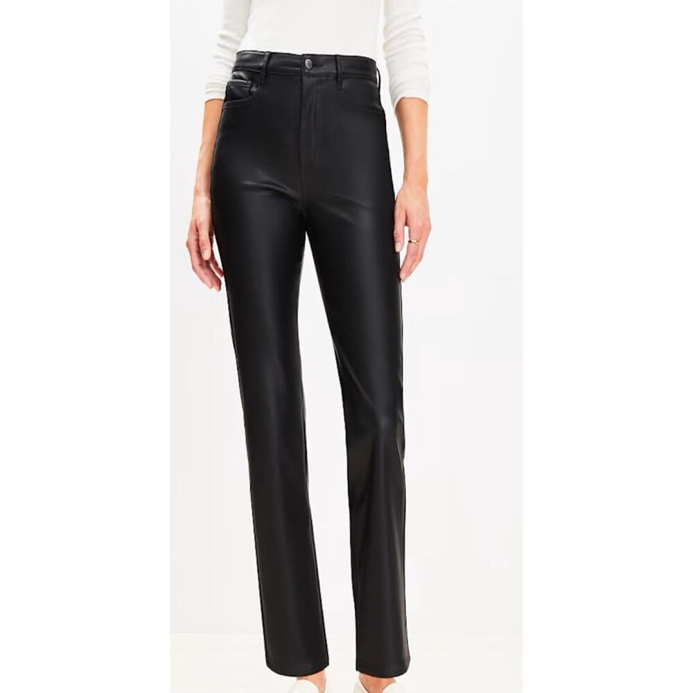 Loft Women's Jean Style Leather Pants Size 14